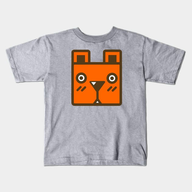 Box Bear Kids T-Shirt by stagfoo